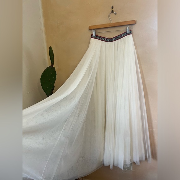 Sherri Hill two piece gown tulle skirt full floor length - Picture 10 of 12